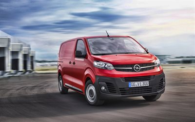 Opel Vivaro Van, 4k, cargo transport, 2019 cars, minibus, 2019 Opel Vivaro, german cars, Opel