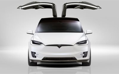 4k, el Tesla Model X, 2017 coches, coches el&#233;ctricos, Novitec, Tesla