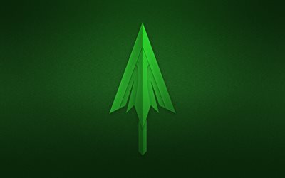 Green Arrow, 2018 movie, arrow, minimal, green background