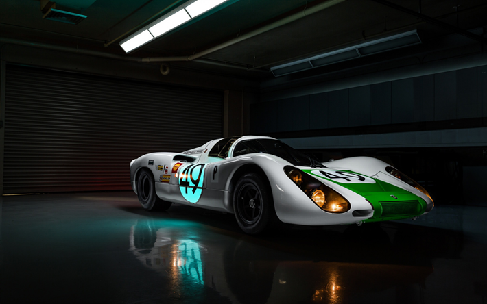 Porsche907, スポーツクーペ, 外観, フロントビュー, ドイツのレーシングカー, Jeremy崖, ポルシェ