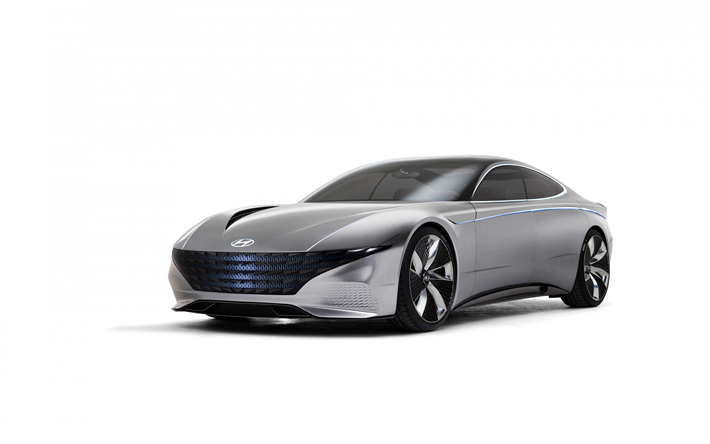 Hyundai &quot;Le Fil Rouge&quot;, 4k, studio, 2018 voitures, les voitures cor&#233;ennes, concept-cars, Hyundai