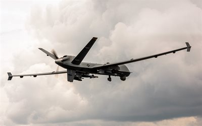 mq-9 reaper, general atomics, us air force, unmanned aerial vehicle, kampf-flugzeuge, uav, vereinigte staaten