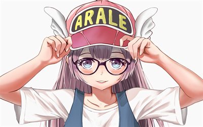 arale norimaki, die hauptfigur, dr slump, manga, grafik, dr slump zeichen