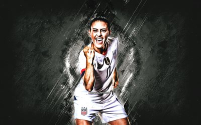 Ali Krieger, american football player, United States womens national soccer team, USA, portrait, creative stone background