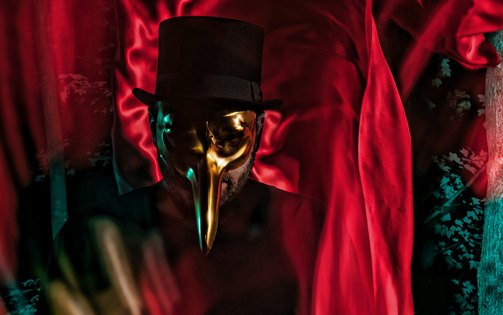 Claptone, German DJs, golden mask, photo shoot, Claptone mask