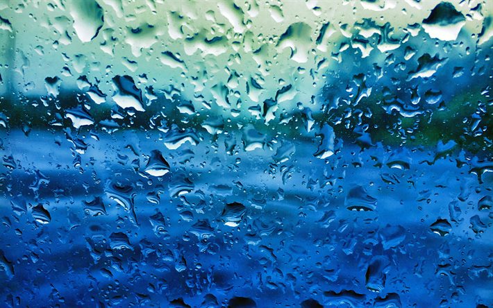 ダウンロード画像 水滴がガラス 4k ボケ 水滴 青色の背景 水背景 落質感 背景滴 水 水滴が背景 水滴の質感 滴質感 フリー のピクチャを無料デスクトップの壁紙