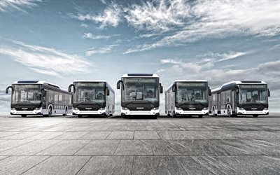 Scania Autobuses, autobuses de pasajeros, Scania autobuses de la ciudad, exterior, buses modernos, Scania autob&#250;s de l&#237;nea, Scania