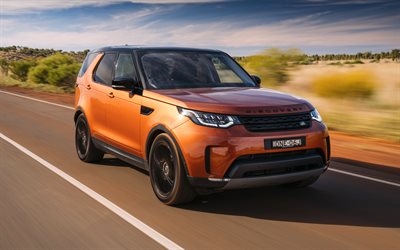 Land Rover Discovery, 4k, 2017 cars, SUVs, road, Land Rover