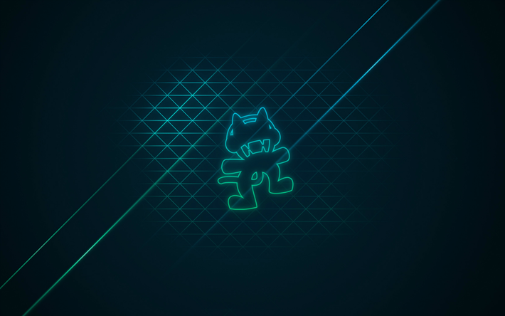 Monstercat, 4k, شعار, الإبداعية, Monstercat شعار