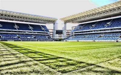 Panasonic Stadium Suita, 4k, empty stadium, Suita City Football Stadium, football stadium, Gamba Osaka stadium, soccer, Osaka, Japan, japanese stadiums, Gamba Osaka FC, HDR