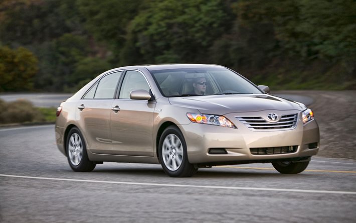 Toyota Camry hybride, route, voitures 2009, Camry 40, voitures japonaises, Toyota Camry 2009, ToyotaToyota Camry hybride, Toyota
