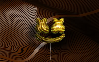 ダウンロード画像 マシュメロ3dロゴ 4k アメリカのdj 金色のリアルな風船 マシュメロのロゴ Djマシュメロ クリストファーコムストック 茶色の波状の背景 マシュメロ フリー のピクチャを無料デスクトップの壁紙