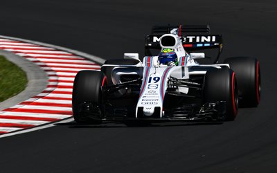 Felipe Massa, de Williams FW40, 4k, F&#243;rmula 1, el Brasile&#241;o piloto de carreras, carreras de coches, Williams Martini Racing