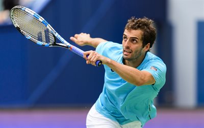 Albert Ramos-Vinolas, 4k, tennis, spanish tennis player, match, ATP
