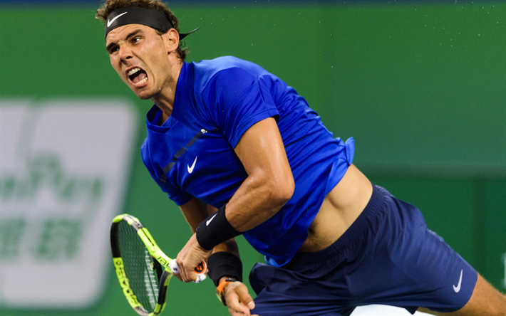 Rafael Nadal, giocatore di tennis, ATP, Tennis, 4k, atleti