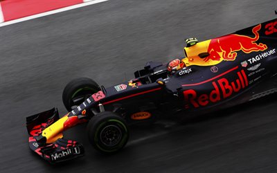 Max Verstappen, Red Bull RB13, 4k, Formule 1, Red Bull Racing, 33 num&#233;ro de la Formule 1, la Malaisie Grand Prix Red Bull