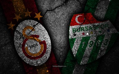 Galatasaray vs Bursaspor, s&#233;rie 9, Super Lig, Turquie, football, FC Galatasaray, Bursaspor FC, club de football turc