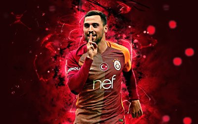 Sinan Gumus, de la joie, de l&#39;objectif, le Galatasaray SK, turc, les joueurs de football, de soccer, de Gumus, turc Super Lig, FC Galatasaray
