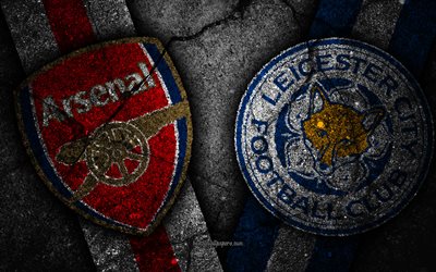 Arsenal vs Leicester City, s&#233;rie 9, Premier League, Angleterre, le football, l&#39;Arsenal FC Leicester City FC, football, club de football anglais