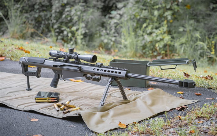 Barrett M82, M82A1, American rifle de francotirador, armas norteamericanas, estados UNIDOS