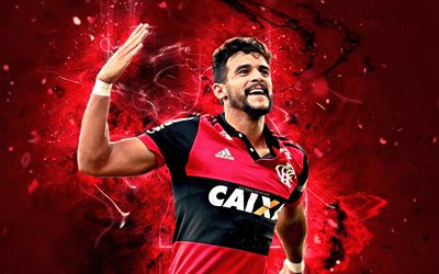 Henrique Dourado, gol, Brezilyalı futbolcular, Flamengo FC, futbol, Brezilya Ligi, Everton Dourado, neon ışıkları, soyut Bir sanat, Brezilya