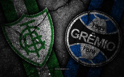 America MG vs Gremio, Omg&#229;ng 30, Serie A, Brasilien, fotboll, America MG FC, Gremio FC, brasiliansk fotboll club