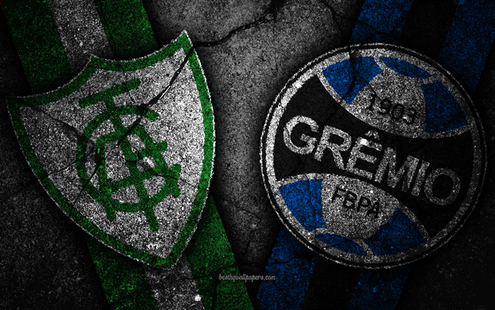 America MG vs Gremio, intorno a 30, Serie A, Brasile, calcio America MG FC, Gremio FC, calcio brasiliano, calcio club