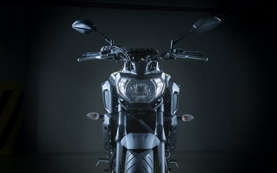 Yamaha MT-07, superbikes, 2018 bicicleta, estudio, Yamaha