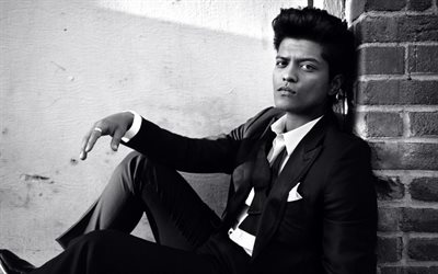 Bruno Mars, 4k, portrait, American singer, Peter Gene Hernandez