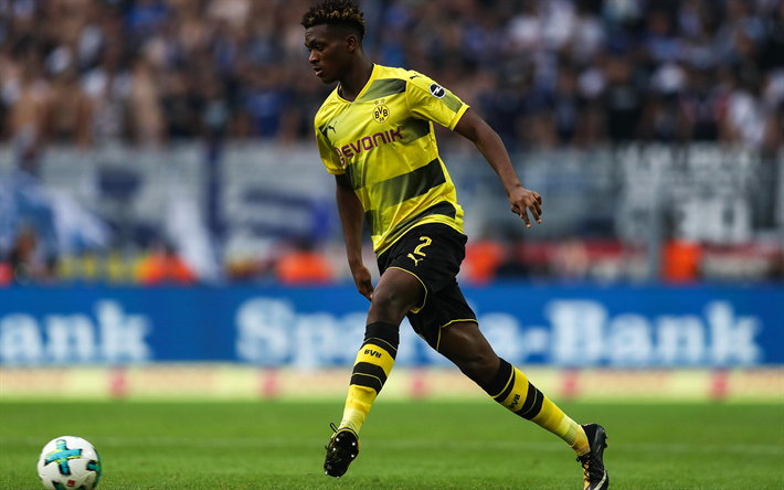 Dan-Axel Zagadou, 4k, O Borussia Dortmund, Bundesliga, BVB, futebol, Zagadou