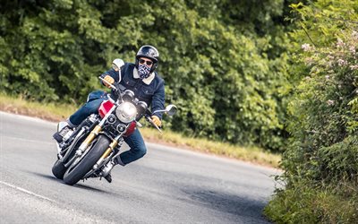 Honda CB1100 RS, 4k, 2018 motos, piloto, novo CB1100, japon&#234;s motocicletas, Honda