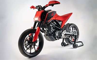4k, Honda CB125M, studio, 2019 motos, vermelho motocicleta, CB125M, Honda