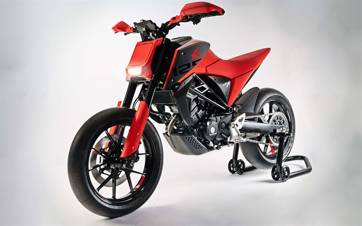 4k, Honda CB125M, studio, 2019 bikes, red motorcycle, CB125M, Honda