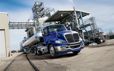 Internationella RH, 2018, RH-Serien Klass 8, tank lastbil, oljeraffinaderi, amerikansk lastbil, att transportera bensin begrepp, Navistar International