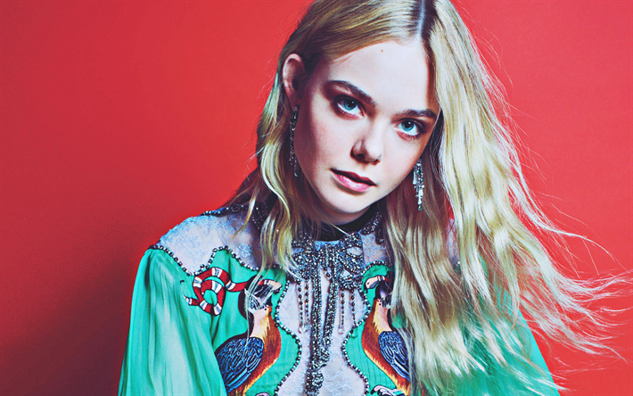 Elle Fanning, 2018, photoshoot, american singer, beauty, Hollywood, girl with blue eyes