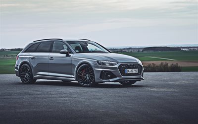 Audi RS4 Avant, 4k, HDR, 2020 auto, B9, tuning, 2020 Audi RS4 Avant, auto tedesche, Audi