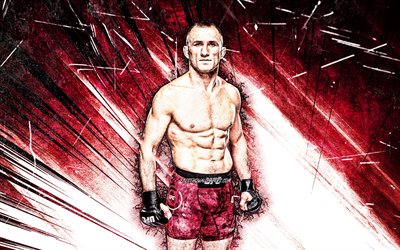 4k, Merab Dvalishvili, grunge art, georgian fighters, MMA, UFC, Andre Riley Givens, purple abstract rays, Mixed martial arts, Merab Dvalishvili 4K, UFC fighters, MMA fighters