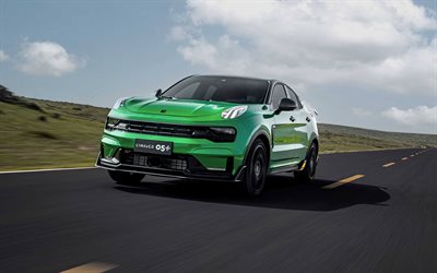 Lynk and Co 05 Plus, 4k, highway, 2021 cars, motion blur, chinese cars, Lynk and Co