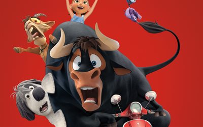 Ferdinand, Lupe, Paco, Nina, Una, 2017 movie, adventure, 3d-animation
