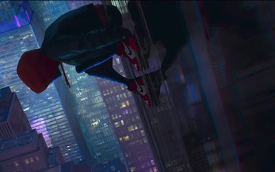 Spider-Man Into the Spider-Verse, art, 2018 movie, superheroes, Spider-Man