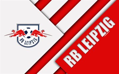 Descargar fondos de pantalla RB Leipzig FC, 4k, diseño de materiales