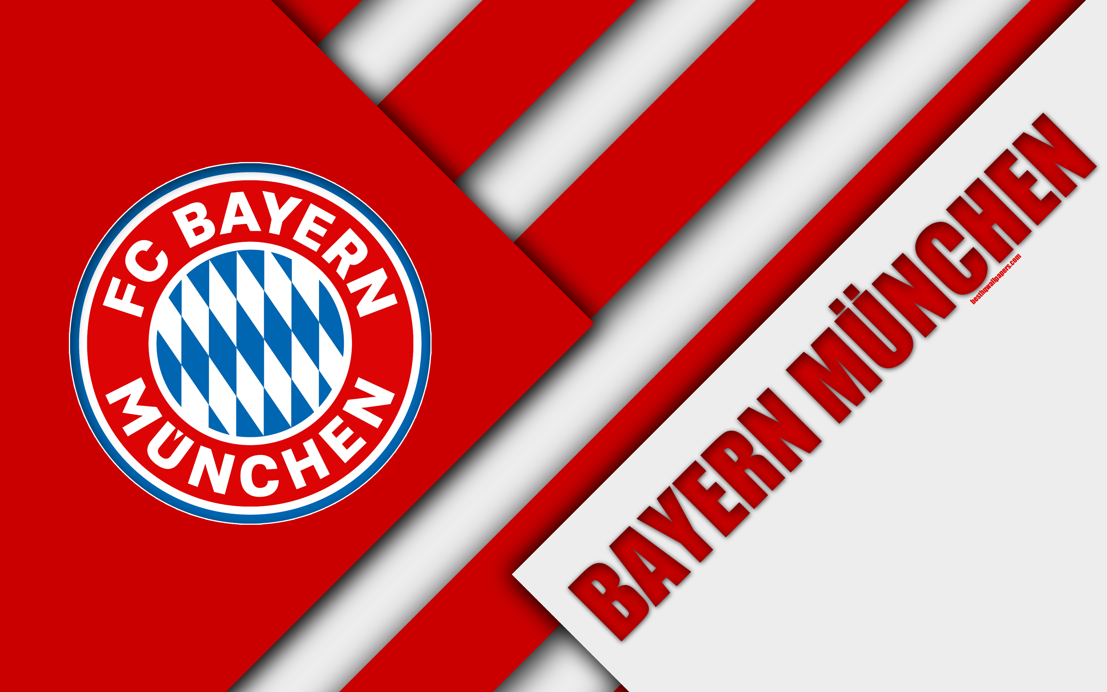 Download wallpapers FC Bayern Munich, 4k, material design ...
