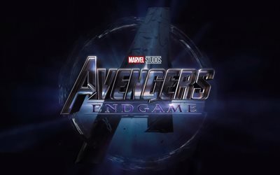 Avengers Finale, 4k, affiches, 2019 film, Avengers 4, Avengers Finale de logo, cr&#233;atif