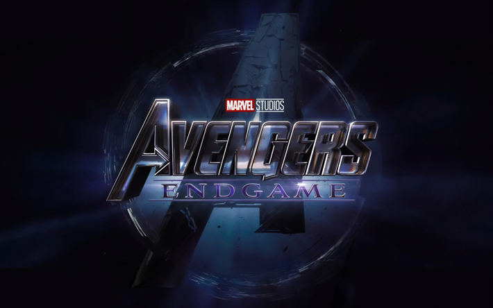 Vingadores EndGame, 4k, cartaz, 2019 filme, Vingadores 4, Vingadores EndGame logotipo, criativo