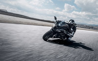 Kawasaki Ninja ZX-10E, pista de carreras, 2018 motos, moto gp, superbikes, la nueva Ninja, Kawasaki
