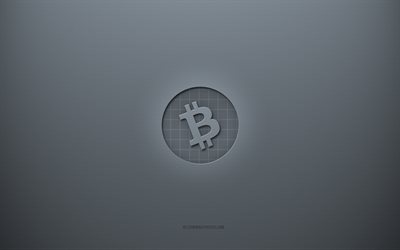 Bitcoin Cash logo, gray creative background, Bitcoin Cash sign, gray paper texture, Bitcoin Cash, gray background, Bitcoin Cash 3d sign