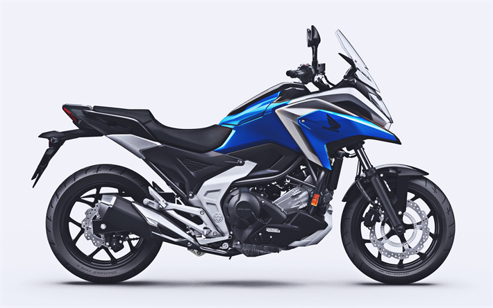 Honda NC750X, 4k, side view, 2022 bikes, superbikes, 2022 Honda NC750X, japanese motorcycles, Honda