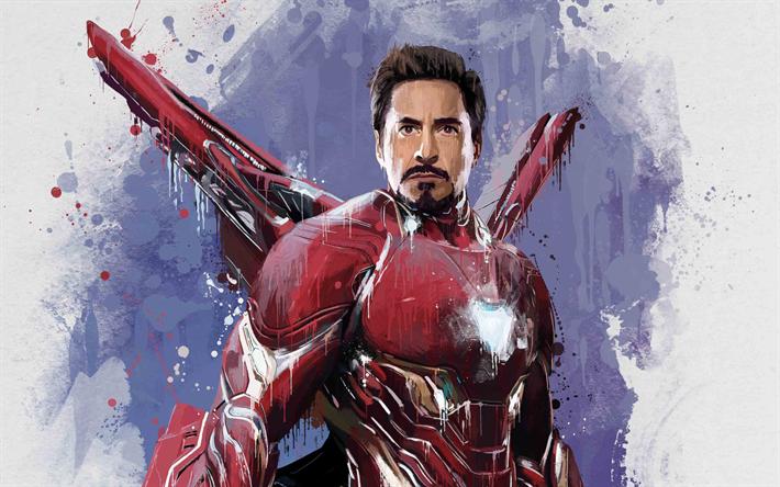 Iron Man, konst, 2018 film, superhj&#228;ltar, IronMan, Avengers Infinity Krig