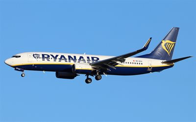 Boeing 737-800, Ryanair, Boeing 737 Next Generation, passenger plane, passenger airliner, Boeing 737NG, air travel