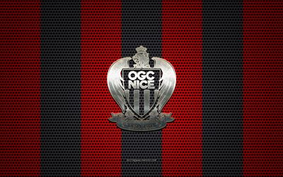 Download wallpapers OGC Nice logo, French football club ...